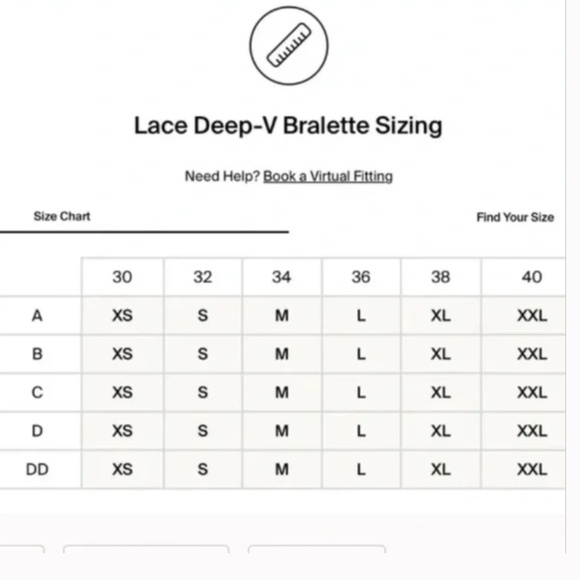 Knix Lace Deep V Bralette Sz XXL in Honey Peach - Picture 6 of 6